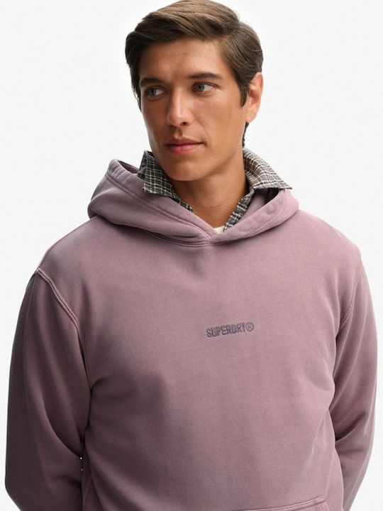 Sweatshirt with Hood Purple