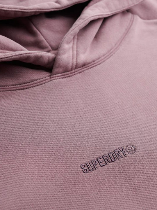 Sweatshirt with Hood Purple