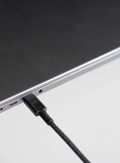 Xtorm Braided USB 2.0 Cable USB-C male - USB-C 240W PD Μαύρο 1.5m CX3091