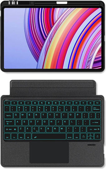 Touchpad Bluetooth Klappdeckel mit Tastatur Schwarz (Xiaomi Redmi Pad Pro 12.1)