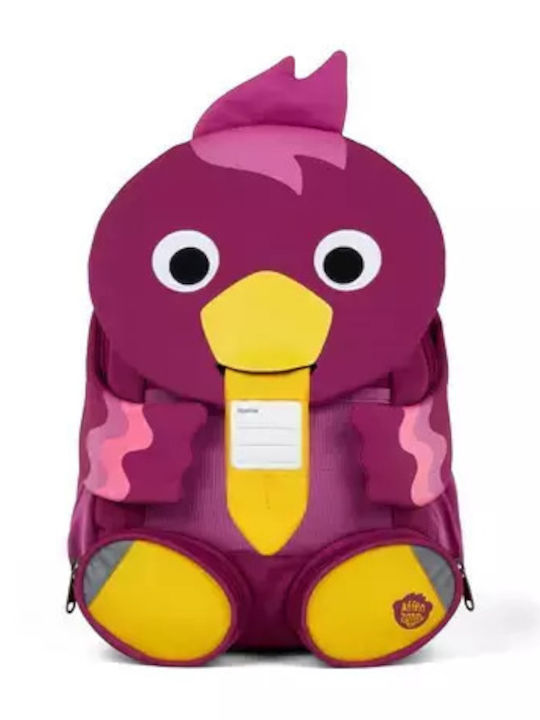Affenzahn Backpack School Bag Kindergarten With Water Bottle Holder Purple 8 Litre 20 x 12 x 31cm