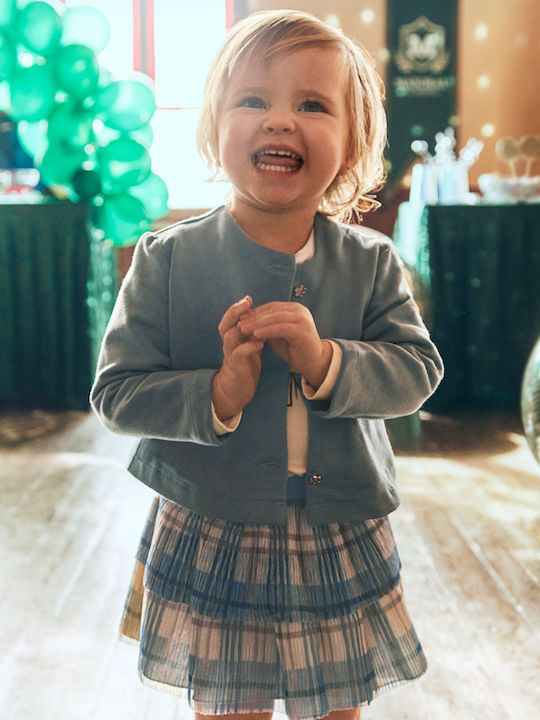 Kids' Set with Skirt Winter 3pcs Light Blue