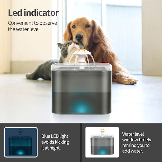 MrZoo Automatic Water Fountain for Dog & Cat 2L