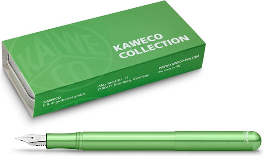 Kaweco Liliput Πένα Γραφής Πράσινη από Αλουμίνιο με Μπλε Μελάνι