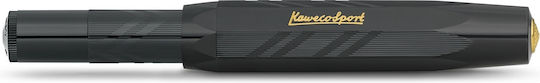 Kaweco Classic Sport Πένα Γραφής Μαύρη με Μαύρο Μελάνι