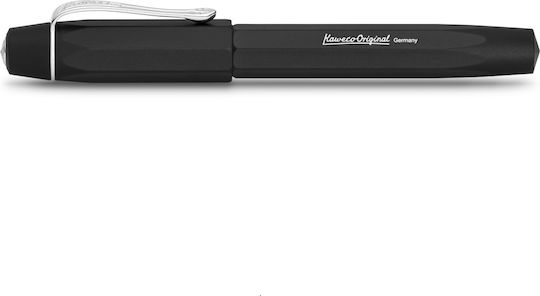 Kaweco Black Fountain Pen Made of Aluminum with Black Ink
