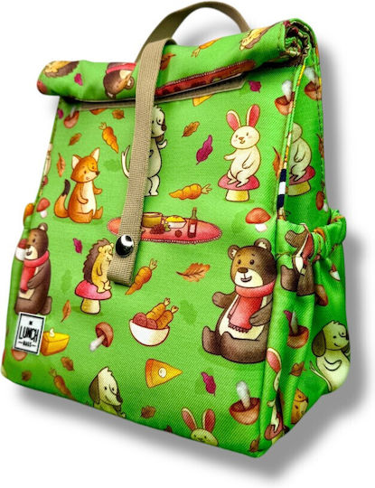 The Lunch Bags Σχολικό Ισοθερμικό Τσαντάκι Φαγητού Χειρός 5lt Μπεζ 21x16x24cm