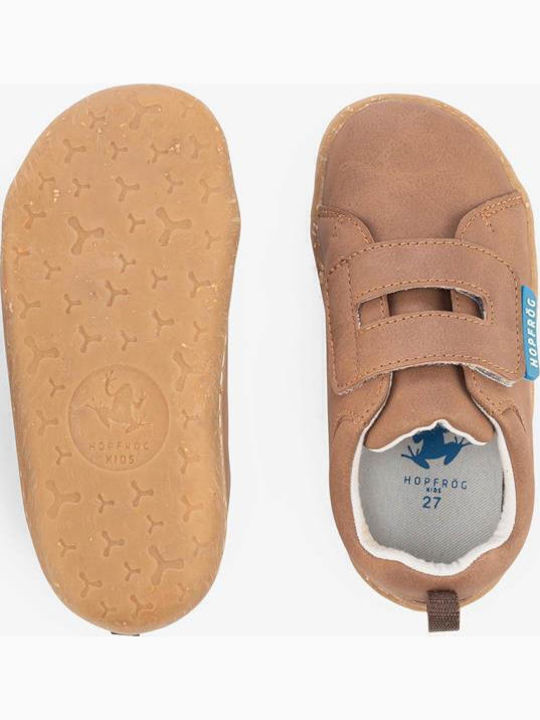 Παιδικά Sneakers με Σκρατς Καφέ