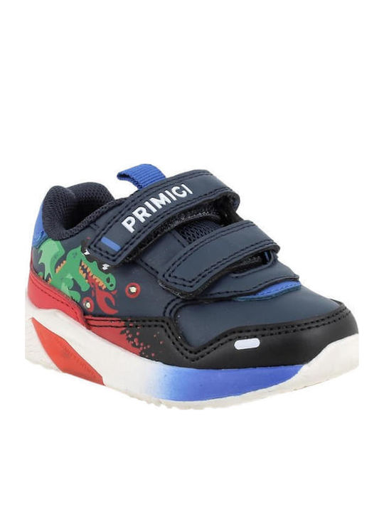 Παιδικά Sneakers Ανατομικά με Σκρατς & Φωτάκια Πολύχρωμα
