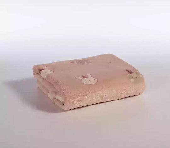 Nef-Nef Homeware Blanket Nursery Swaddling Blankets Blanket Special Party Fleece Pink 75x110cm