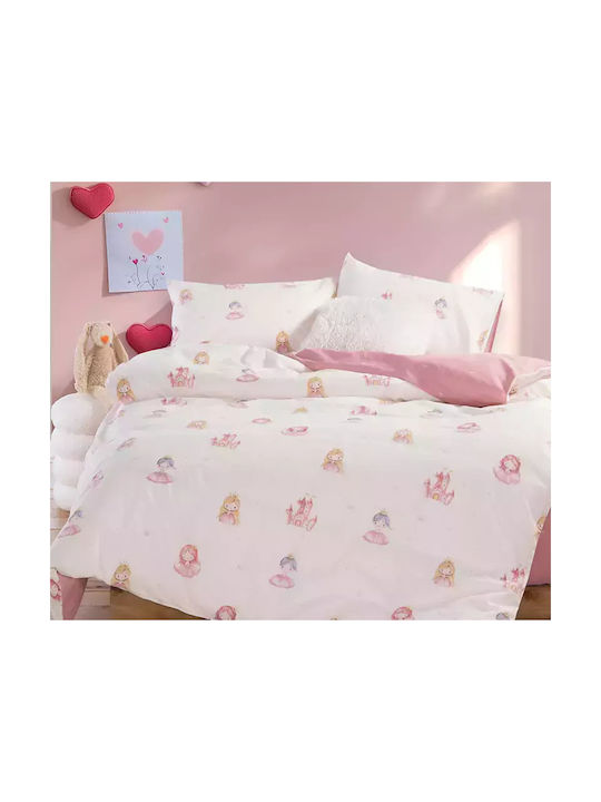 Nef-Nef Homeware Σετ Μονά Our Princess Ροζ 170x260cm Nef-Nef Homeware Σετ Μονά Our Princess Ροζ 170x260cm