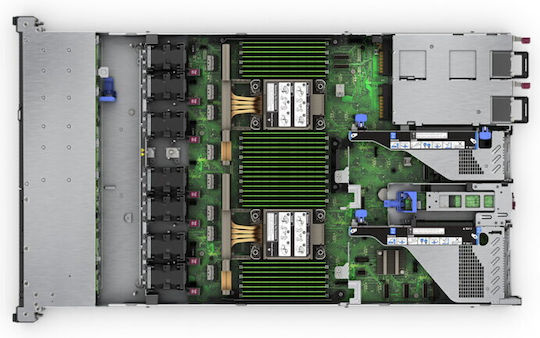 HP ProLiant DL360 Gen11 (Xeon Argintiu 4509Y/64GB DDR4/480GB SSD + 480GB SSD/SSD 6G, MR408i-o, 8x Hot Plug SFF/Fără sistem de operare)