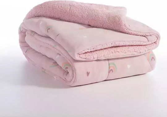 Nef-Nef Homeware Παιδικό Κουβερτοπάπλωμα Μονό Unicorns Style Lilac 160x220εκ.