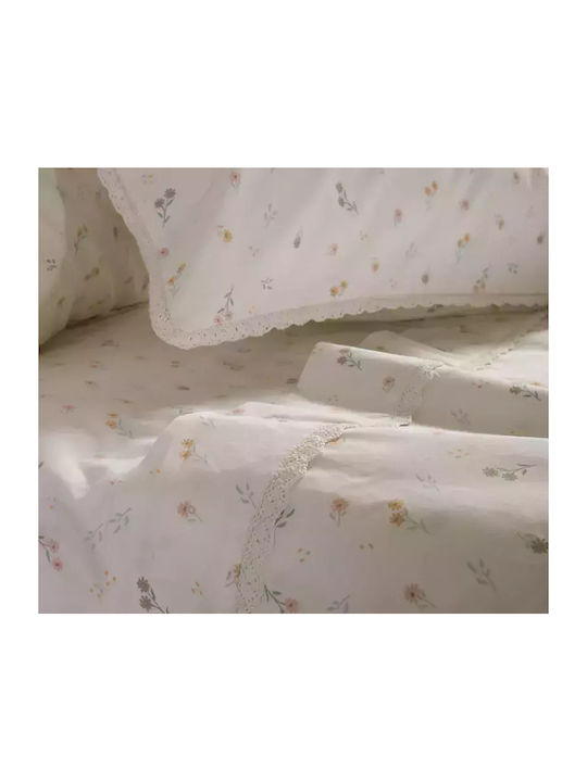 Nef-Nef Homeware Sheet Sets Queen 240x270cm. Signity White 4pcs