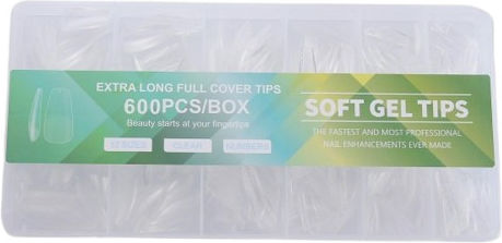 Sfaturi pentru unghii Transparente 600buc t02116631-4