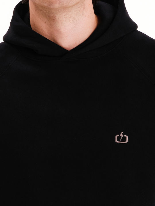 Sweatshirt with Hood Black