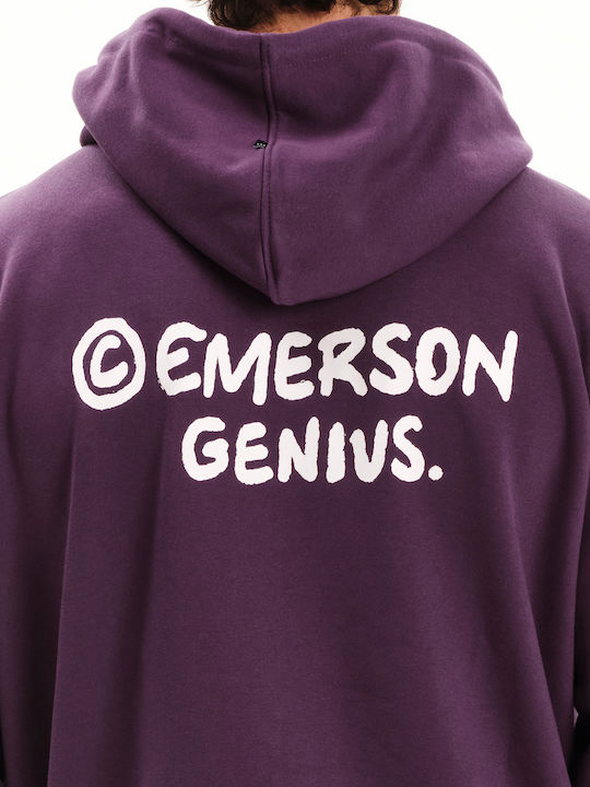 Φούτερ με Κουκούλα Grape Purple