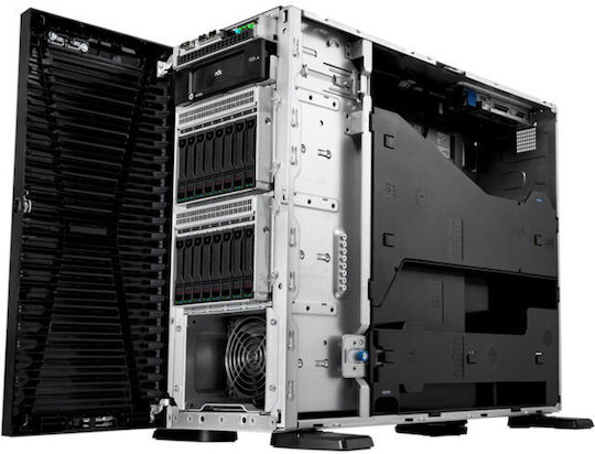 HP ProLiant ML110 Gen11 (Xeon Argint 4514Y/64GB DDR4/480GB SSD + 480GB SSD/MR408i‑o, 8x SFF Hot-Plug/Fără sistem de operare)