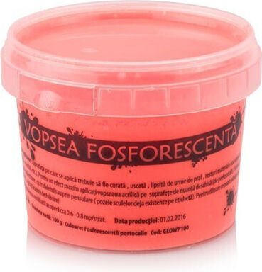 Glow In Dark Phosphorescent Paint That Glows Orange