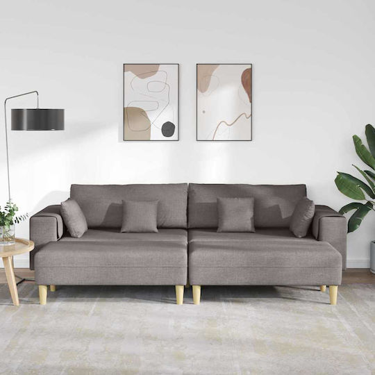 Canapea Patru Locuri Taupe 250x188x76 cm