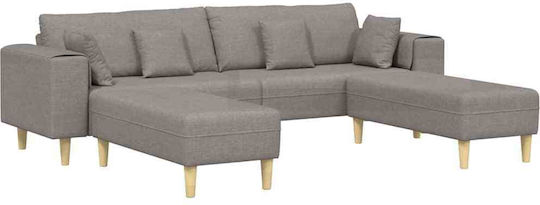 Canapea Patru Locuri Taupe 250x188x76 cm