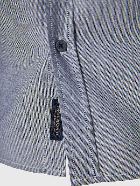 Long-sleeved Cotton Shirt Gray