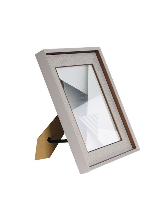 Wooden Photo Frame with Gray Frame
