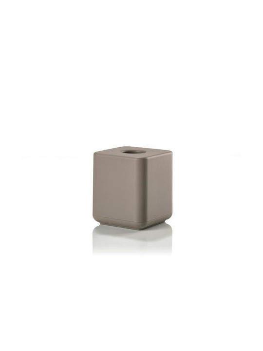 Zone Denmark Θήκη για Χαρτομάντηλα Πλαστική Καφέ 13x13x15.1cm 36027