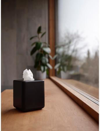 Zone Denmark Suport pentru șervețele Plastică Neagră 13x13x15.1cm 36023