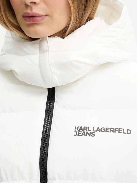 Damen Puffer Jacke für Winter White