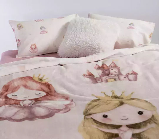 Nef-Nef Homeware Blanket Velvet Our Princess Pink 160x220cm