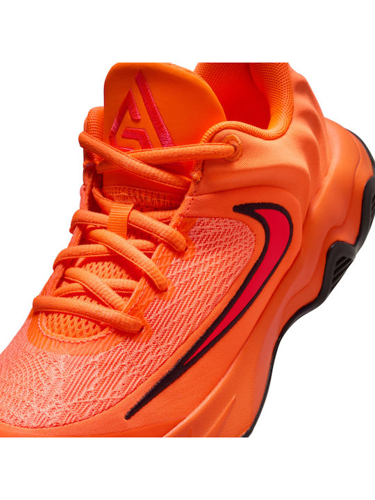 Giannis Immortality 4 Kids Sports Shoes Basketball with Laces Orange