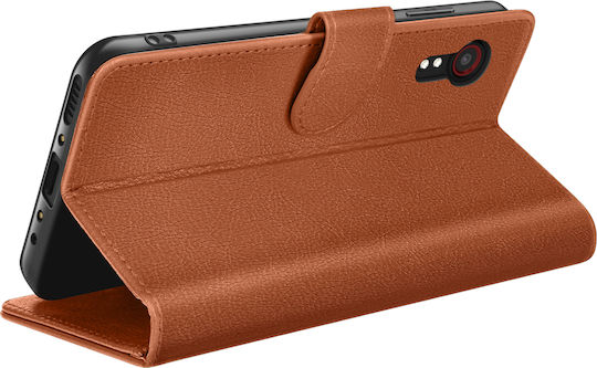 Zanaé Brieftasche Hülle Galaxy Xcover 5 Stand Magnetischer Tab Braun