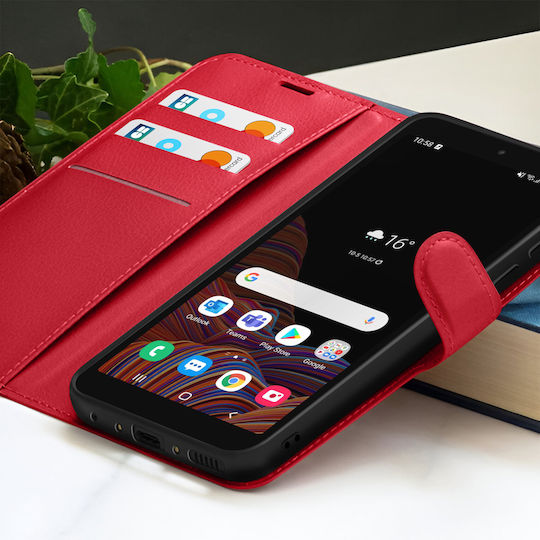 Zanaé Wallet Case Galaxy Xcover 5 Stand Magnetic Tab Red