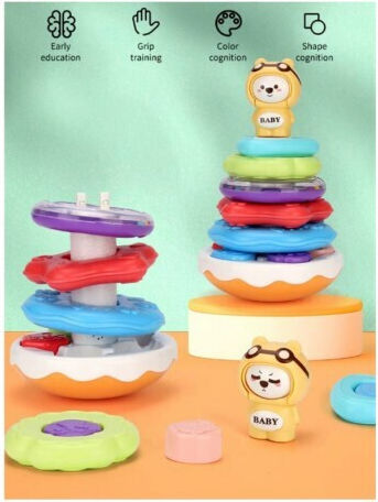 Lazarid Pyramid Toy with Music for 18++ Months