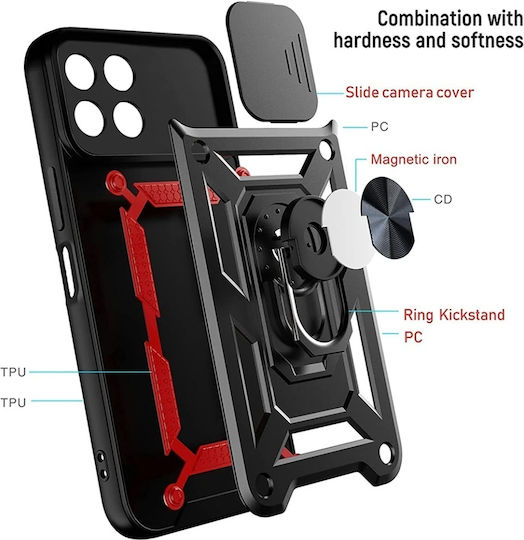 Umschlag Rückseite Schwarz (Honor X8a)