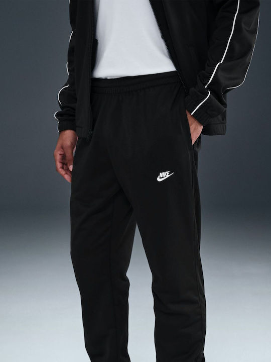 Nike Sportswear Club Tracksuit Glossy with Elastic Black / White