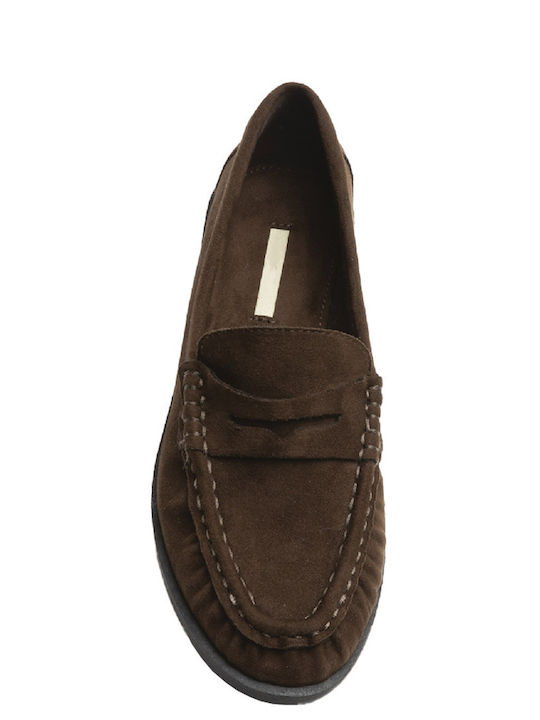 Women's Moccasins in Brown Color