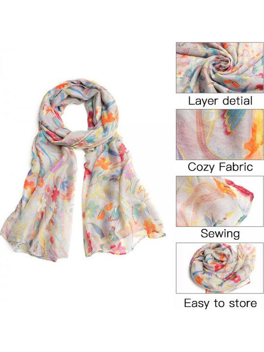 Women's Wool Scarf Gray