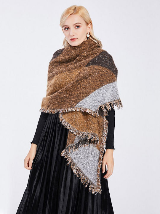 Women's Wool Scarf Brown