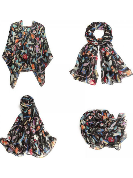 Women's Wool Scarf Black