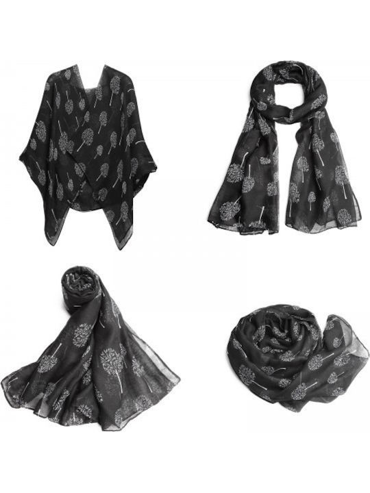 Women's Wool Scarf Black