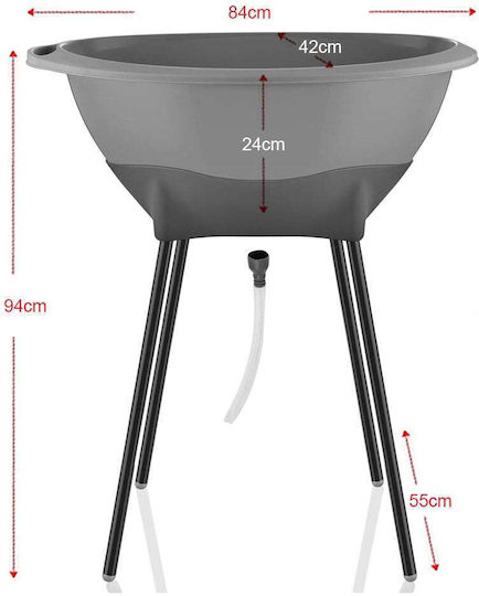 Baby Jem Baby Bath with Stand Green