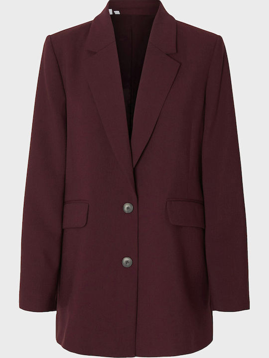 Selected Damen Blazer Bordeaux