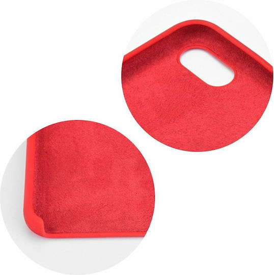 Forcell Umschlag Rückseite Silikon / Kunststoff Rot (Huawei P Smart)