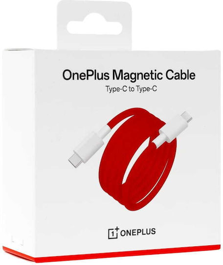 OnePlus Charge Magnetic USB 2.0 Cable USB-C male - USB-C 100W Κόκκινο 1.2m 5461100660