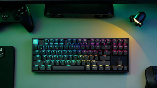 Keychron K8 HE K8H-J1 Fără fir Efect Hall Gaming Tastatură Tenkeyless cu Magnetic comutatoare și iluminare RGB (Engleză US)