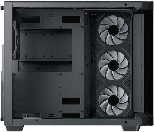 Aerocool P500C Gaming Midi Tower Κουτί Υπολογιστή με Πλαϊνό Παράθυρο Μαύρο