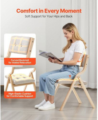 Stühle Speisesaal klappbar Beige 2Stück