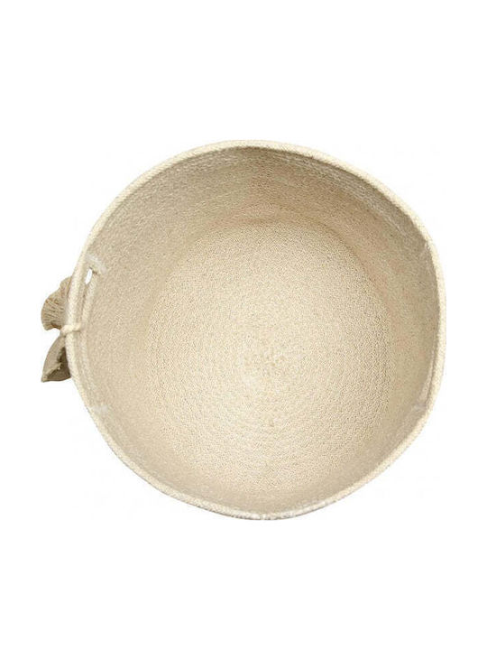 Lorena Canals Coș decorativ Tesatura cu mânere Ecru 30x30x30buc